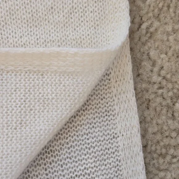 NWOT Calypso St. Barth Ivory Cashmere Scarf